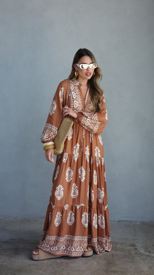 גלביה קומות כפתורים אריקה | חום