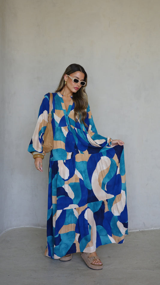 גלביה קומות כפתורים אמיליה | טורקיז/בז