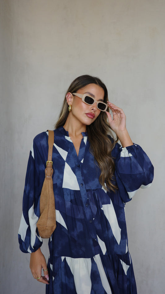 גלביה קומות כפתורים אמיליה | כחול