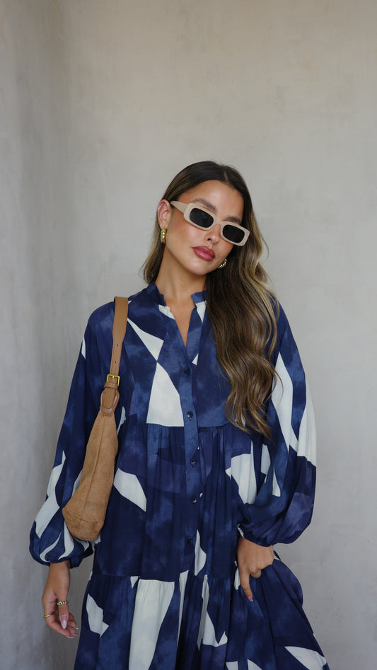 גלביה קומות כפתורים אמיליה | כחול