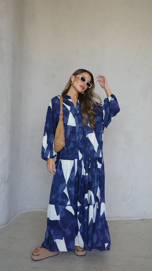 גלביה קומות כפתורים אמיליה | כחול