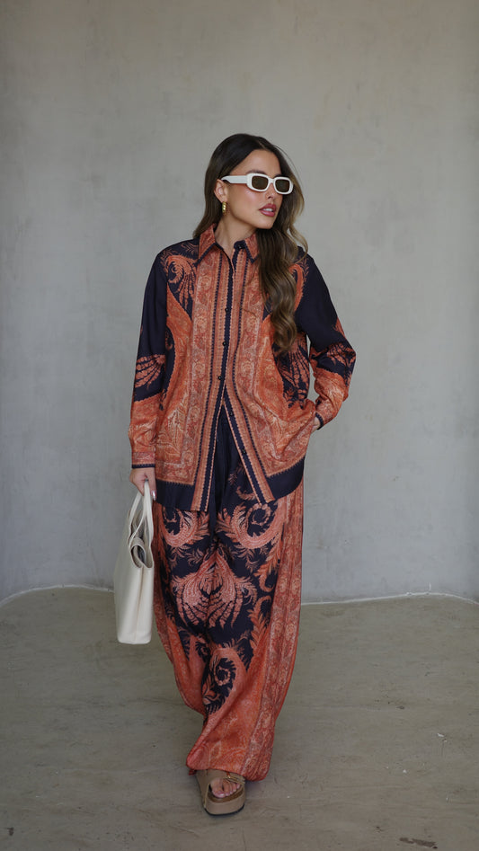 חליפת מכנס צימרמן | כחול/כתום