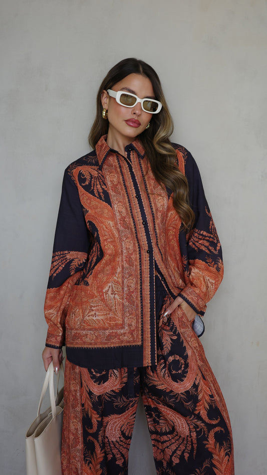 חליפת מכנס צימרמן | כחול/כתום