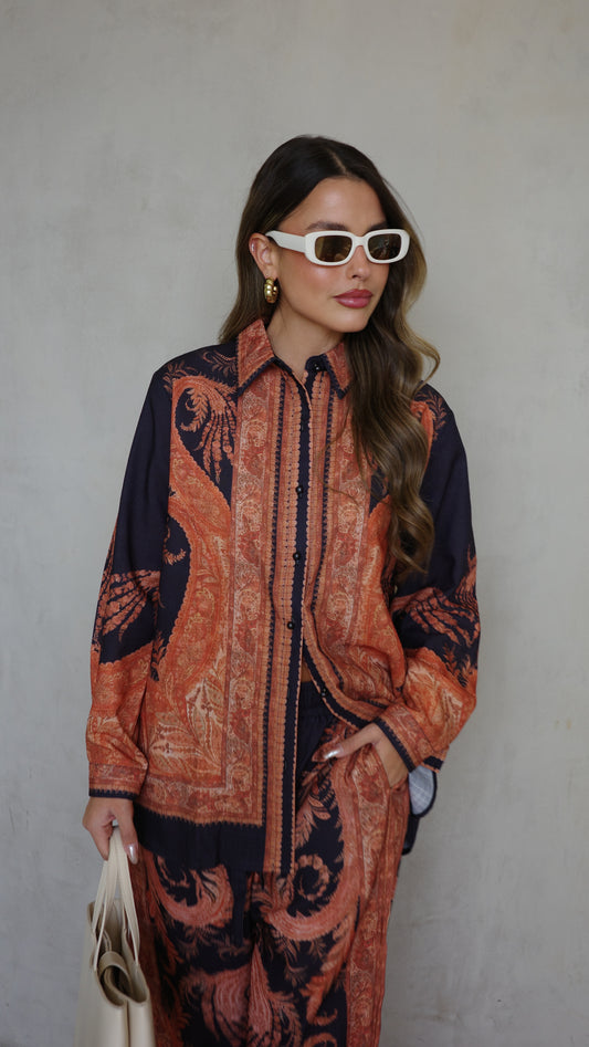 חליפת מכנס צימרמן | כחול/כתום