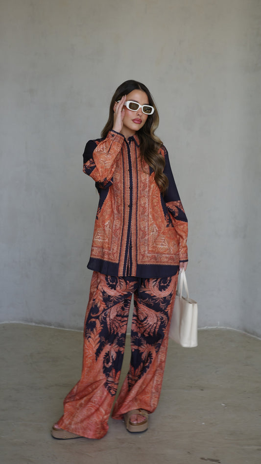 חליפת מכנס צימרמן | כחול/כתום