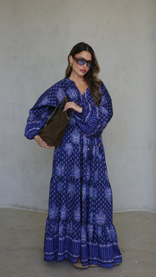 גלביה קומות פונפונים אוקסנה | כחול