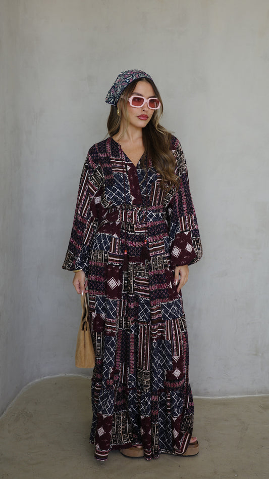 גלביה קומות פונפונים מדיסון | סגול/ורוד