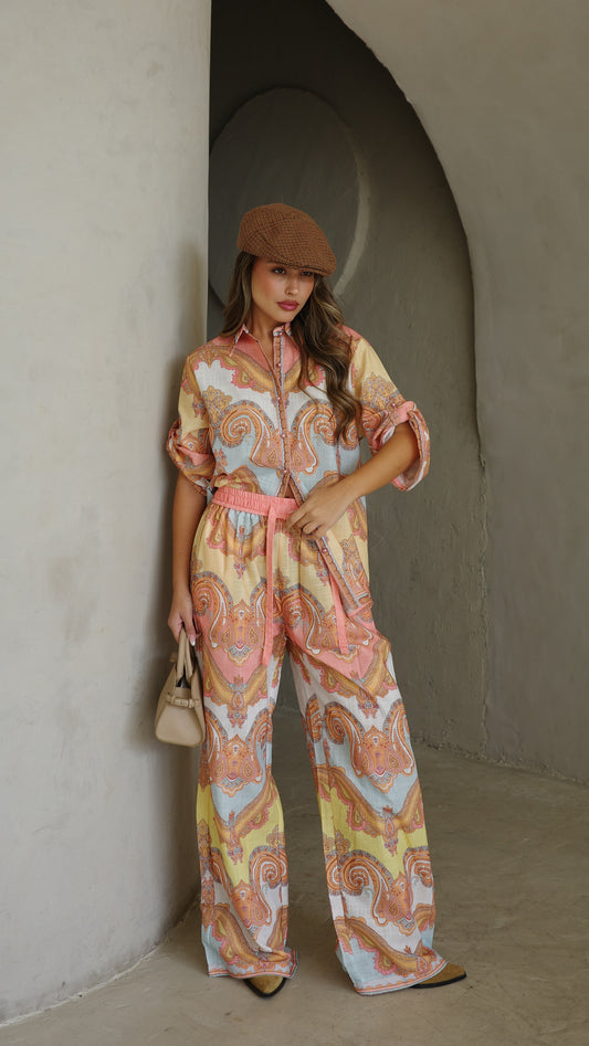 חליפת מכנס אבניו | אפרסק