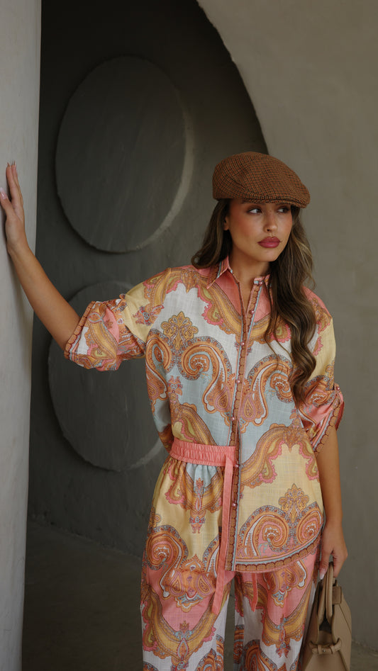 חליפת מכנס אבניו | אפרסק