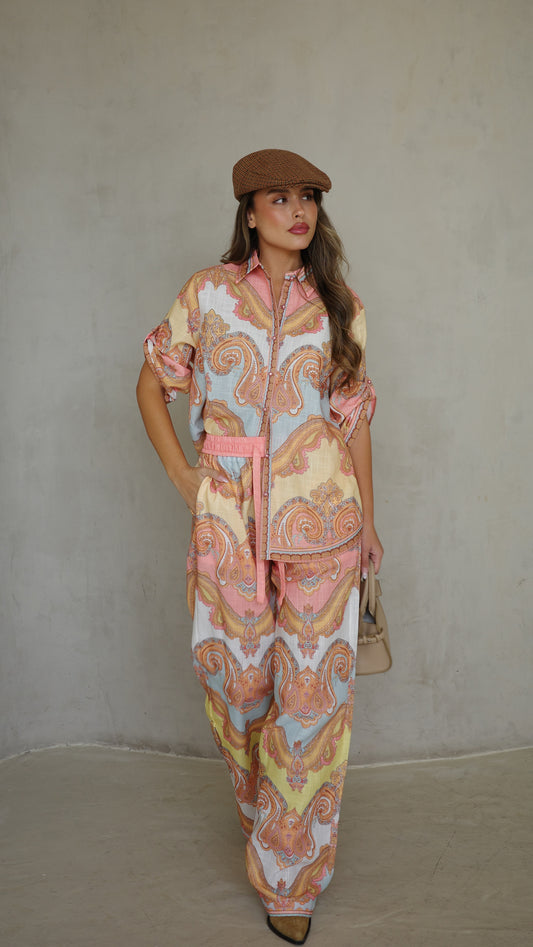 חליפת מכנס אבניו | אפרסק