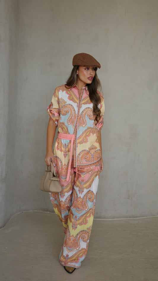 חליפת מכנס אבניו | אפרסק