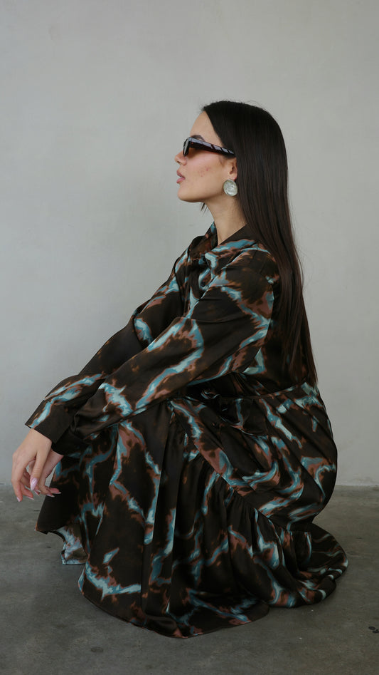 שמלת קלוש מידי מלמלה ביאטריס | חום