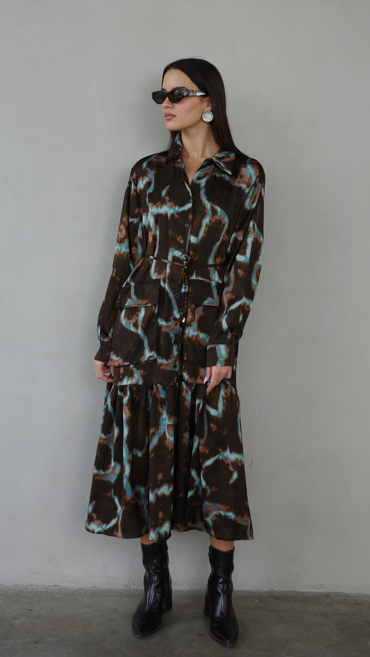 שמלת קלוש מידי מלמלה ביאטריס | חום