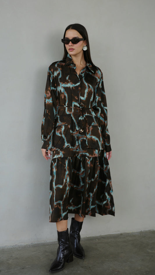 שמלת קלוש מידי מלמלה ביאטריס | חום