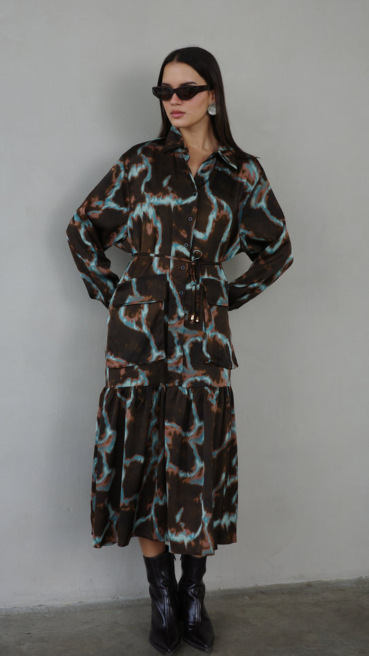 שמלת קלוש מידי מלמלה ביאטריס | חום