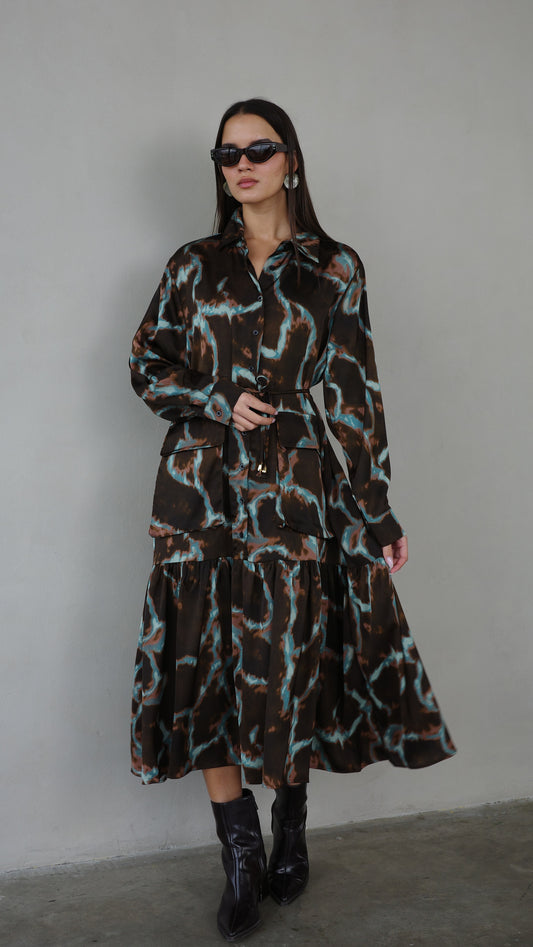 שמלת קלוש מידי מלמלה ביאטריס | חום