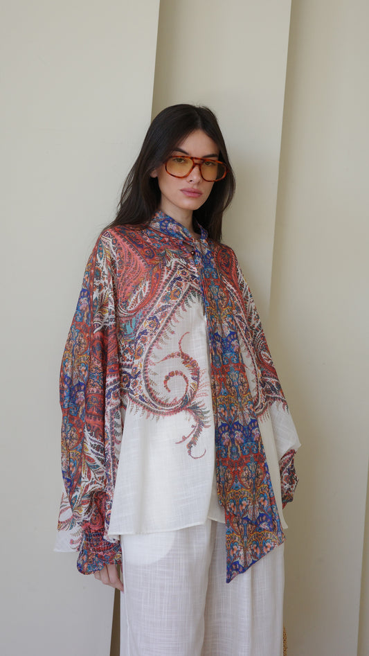 חליפת מכנס עניבה סאן סיטי | שמנת/חמרה