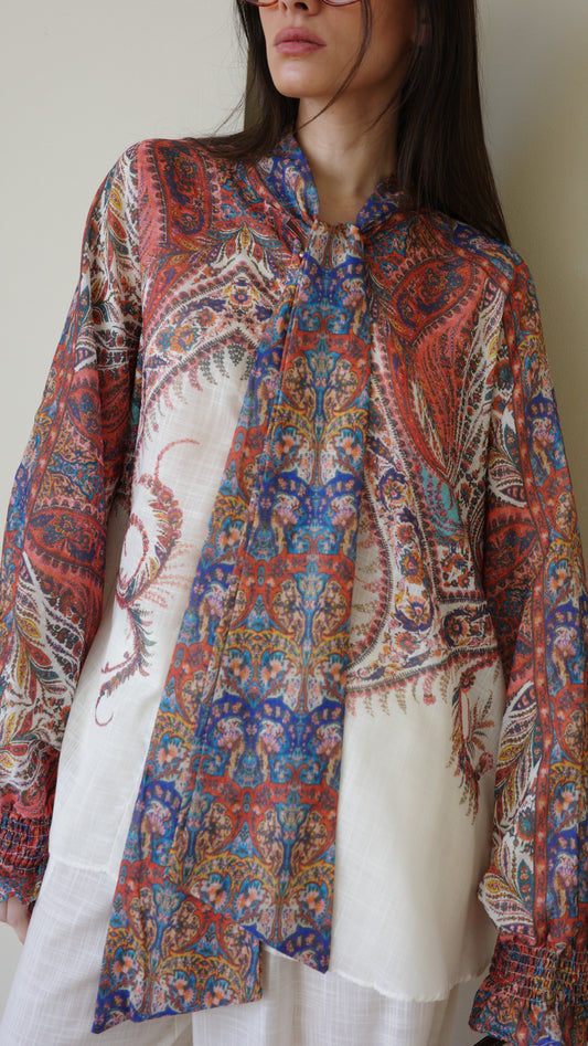 חליפת מכנס עניבה סאן סיטי | שמנת/חמרה