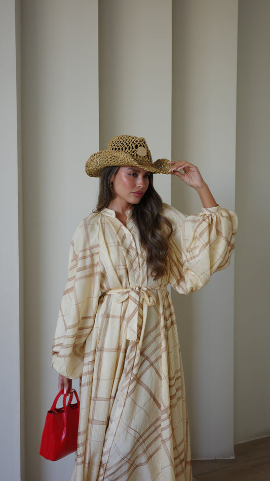 גלביה קלוש כפתורים ביאנקה | בז צהבהב