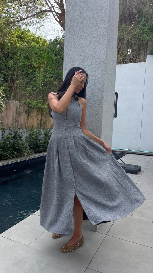 שמלת קלוש אדריאנה | אפור