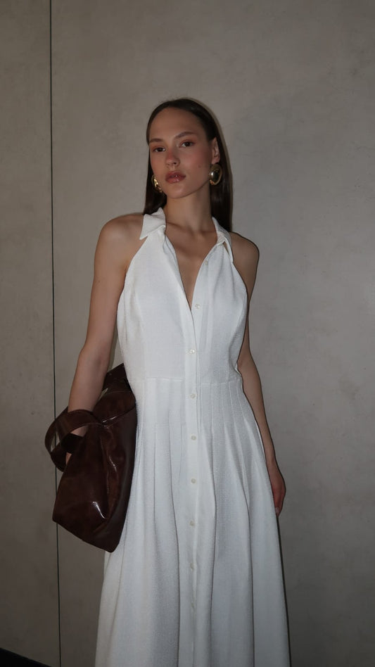 שמלת קלוש אדריאנה | לבן