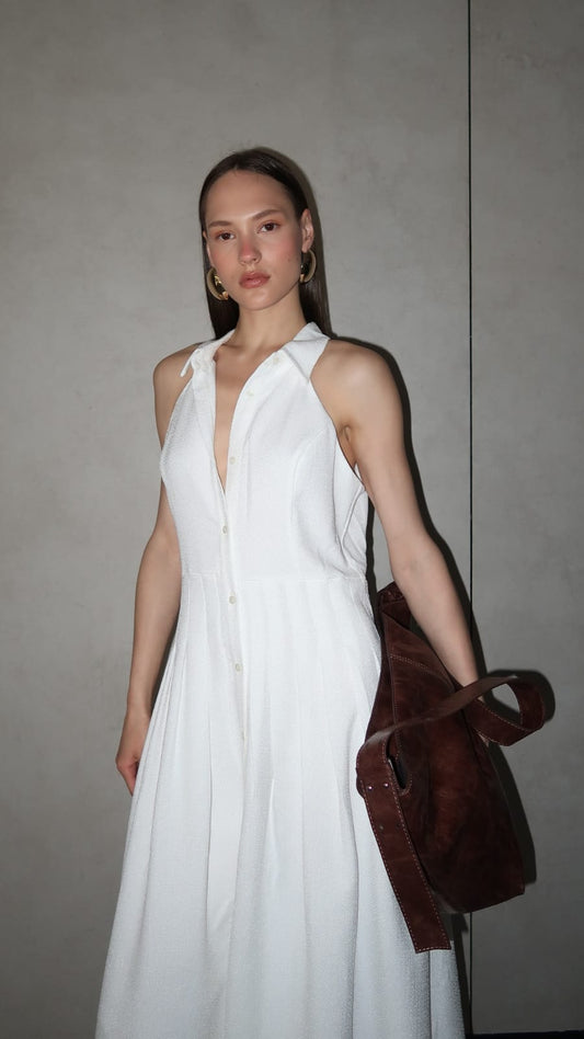 שמלת קלוש אדריאנה | לבן