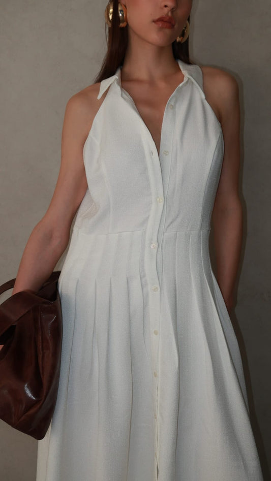 שמלת קלוש אדריאנה | לבן