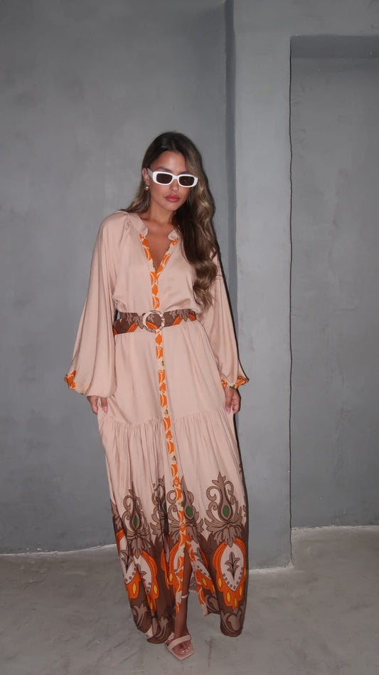 גלביה קומות חגורה מלאני | בז