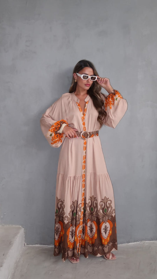 גלביה קומות חגורה מלאני | בז