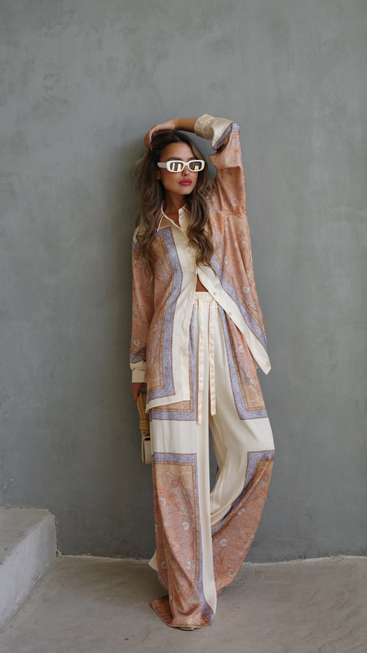 חליפת מכנס סנטה מוניקה | בז