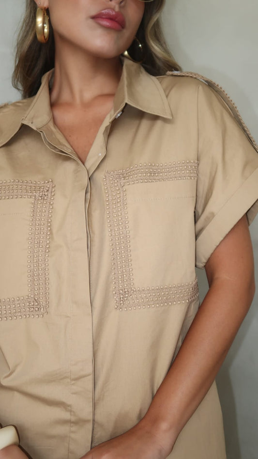 חליפת חצאית קלוש פוקט | בז